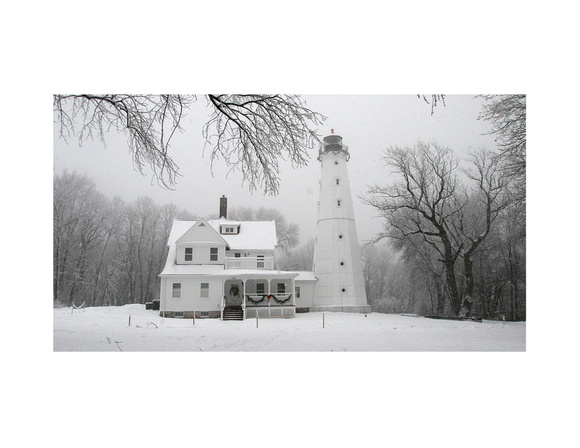 Winter lighthouse