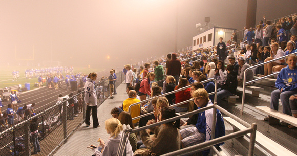 Football fans fog