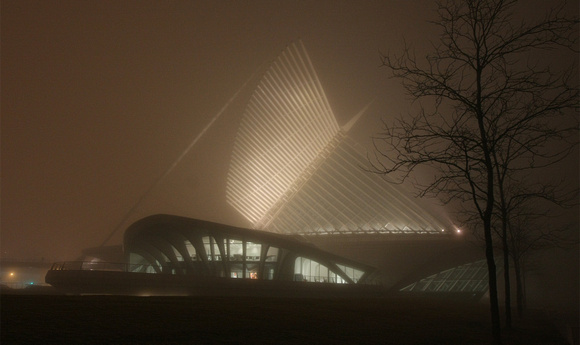 Calatrava fog night